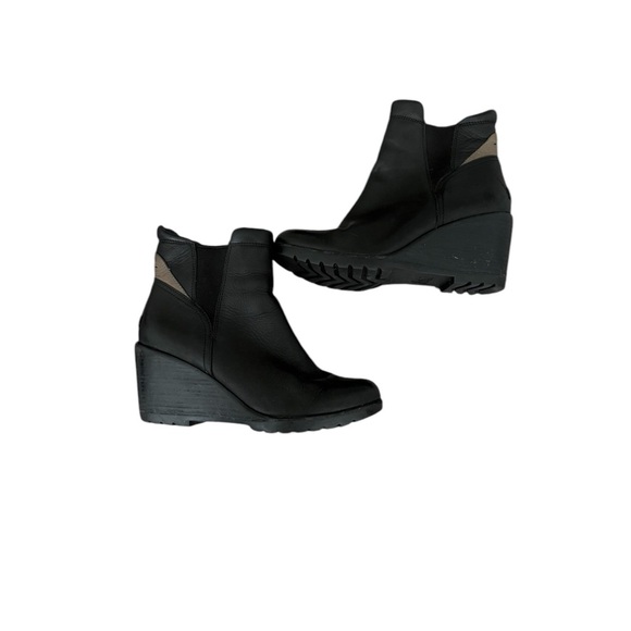 Sorel After Hours Chelsea Boot Women's Black Leather Boots Size 11 - Picture 3 of 10